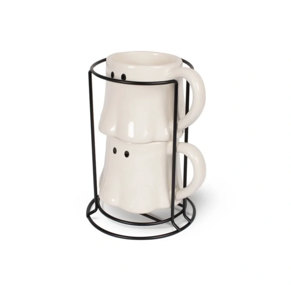 2pk Target bullseye playground ghost espresso mugs👻
